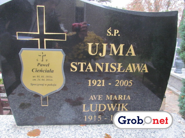Stanisława Ujma 1921 Księże Małe - Grobonet - Wyszukiwarka osób pochowanych