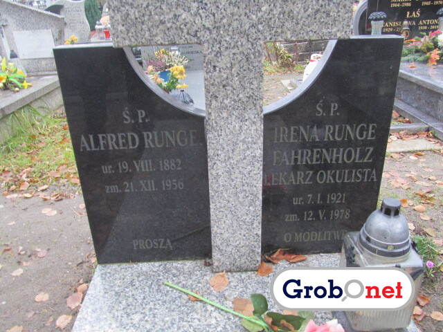 Irena Runge 1921 Księże Małe - Grobonet - Wyszukiwarka osób pochowanych
